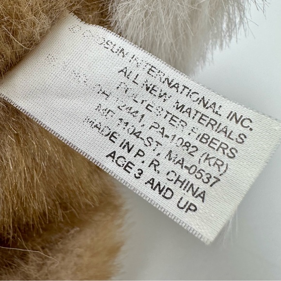 Vintage 90s Chosun Golden Bunny Rabbit Plush Stuffed Animal 11” Easter - Picture 8 of 11